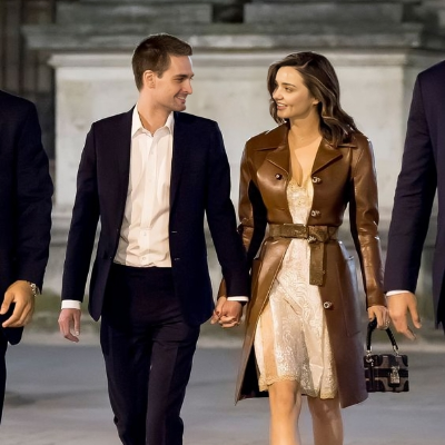 Miranda Kerr and Evan Spiegel on a date in Paris France